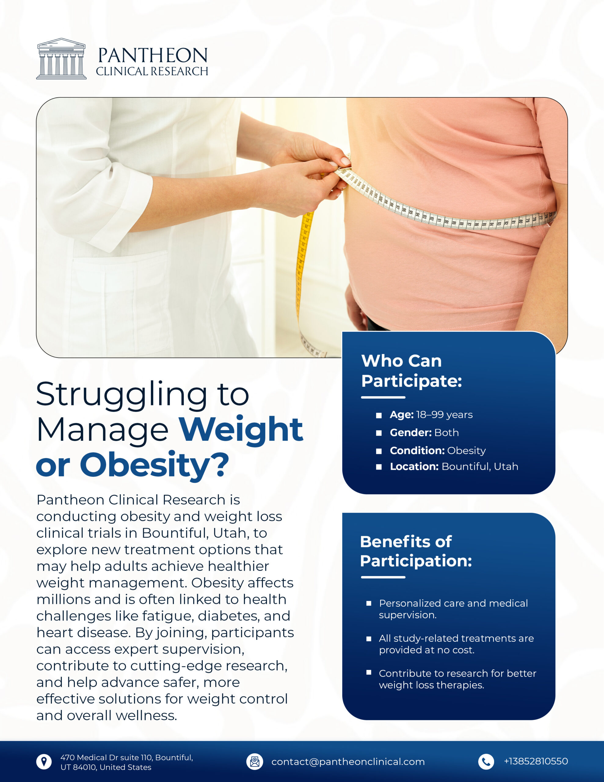 Weight Loss Clinical Trials Flyer